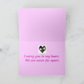 中心の友情カードwthの双生児のバラ カード (内部)