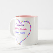 中心の菓子16の誕生日 ツートーンマグカップ (正面左)