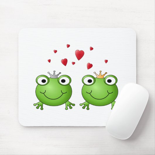 中心を持つカエルの王子そしてカエルのプリンセス、 マウスパッド (マウス)