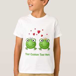 中心を持つカエルの王子そしてカエルのプリンセス、 Tシャツ