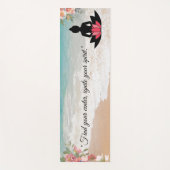 「中心を見つけて、自分の精神に火を付けろ」 ヨガ好き ヨガマット (正面)