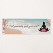 「中心を見つけて、自分の精神に火を付けろ」 ヨガ好き ヨガマット (正面(横))