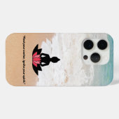 「中心を見つけて、自分の精神に火を付けろ」 ヨガ好き Case-Mate iPhoneケース (裏面 (横))