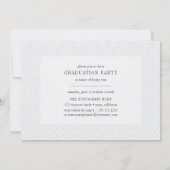 中心ストライプ | Six Photo Graduation Party招待状 招待状 (裏面)