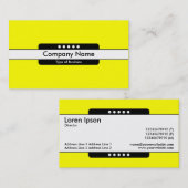 中心バンド5点-明るい黄色 名刺 (正面/裏面)