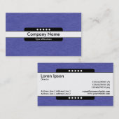 中心バンド5点-青書の質 名刺 (正面/裏面)