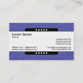 中心バンド5点-青書の質 名刺 (裏面)