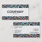 中心バンド-美しい回路部品 名刺 (正面/裏面)