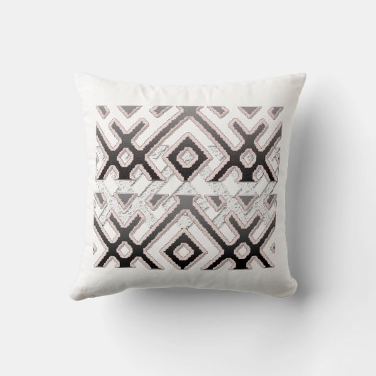 中心モダン幾何学模様 クッション (裏面)