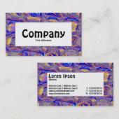 中心ラベル – フラクタル抽象芸術061012a 名刺 (正面/裏面)