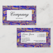 中心ラベル – フラクタル抽象芸術061012a 名刺 (正面/裏面)