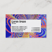 中心ラベル – フラクタル抽象芸術061012d 名刺 (裏面)