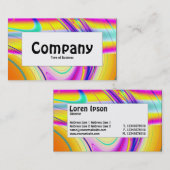 中心ラベル – フラクタル抽象芸術061012f 名刺 (正面/裏面)