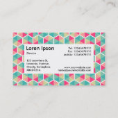 中心ラベルv4 – 六角形パターン02 名刺 (裏面)