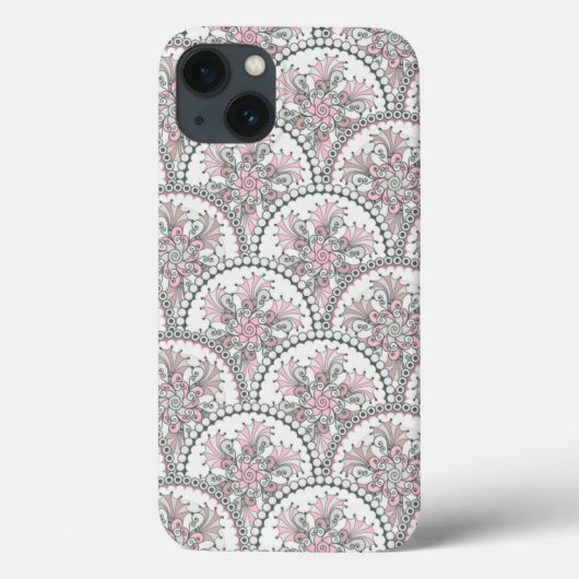 中心ヴィンテージパターン Case-Mate iPhoneケース (裏面)