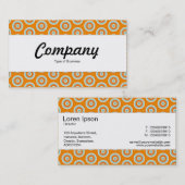 中心帯 – カラフル円 名刺 (正面/裏面)