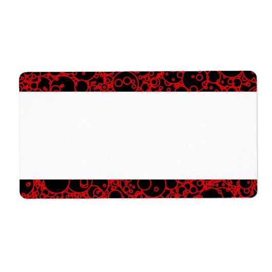 中心帯 – バブルパターン ラベル (正面)