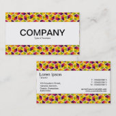 中心帯 – 六角形パターン01 名刺 (正面/裏面)