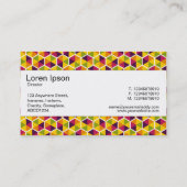 中心帯 – 六角形パターン01 名刺 (裏面)