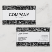 中心帯 – 抽象芸術長方形 名刺 (正面/裏面)