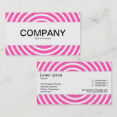 中心帯 – 緩和曲線 – ピンクと白 名刺 (正面/裏面)