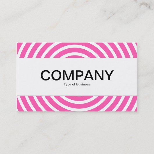 中心帯 – 緩和曲線 – ピンクと白 名刺 (正面)