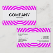 中心帯 – 緩和曲線 – マゼンタと白 名刺 (正面/裏面)