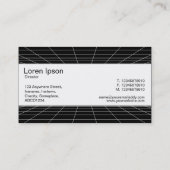 中心帯 – 透視図グリッド 名刺 (裏面)