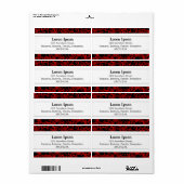 中心帯II – バブルパターン ラベル (フルシート)