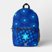 中心星 プリントバックパック (正面)