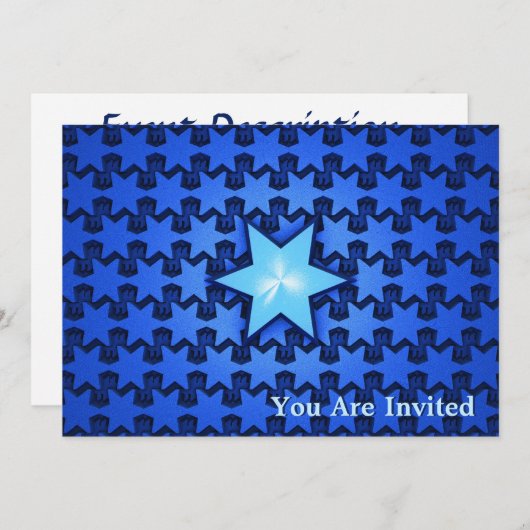 中心星 招待状 (正面/裏面)