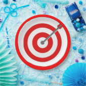 中心点の紙皿 ペーパープレート (パーティー)