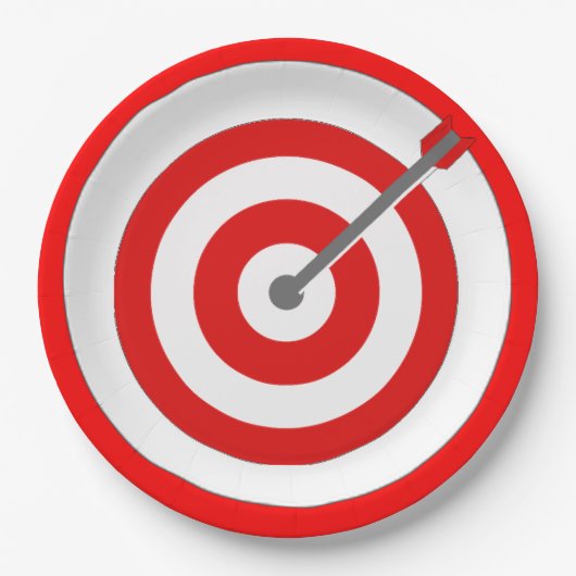 中心点の紙皿 ペーパープレート (正面)