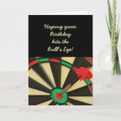 中心点の誕生日 カード (正面)