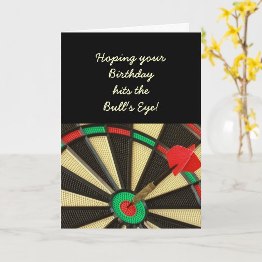 中心点の誕生日 カード (黄色い花)