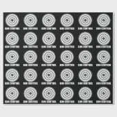 中心点の銃砲規制 ラッピングペーパー (フラット)