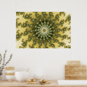 中心点 – フラクタルポスター ポスター (キッチン)