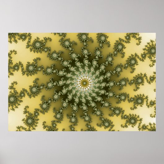 中心点 – フラクタルポスター ポスター (正面)