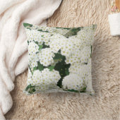 中性かわいらし白い海の低木の花模様バイアヴァ クッション (ブランケット)