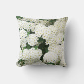 中性かわいらし白い海の低木の花模様バイアヴァ クッション (正面)