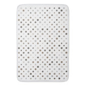 中性の不規則水玉模様 バスマット (正面縦)