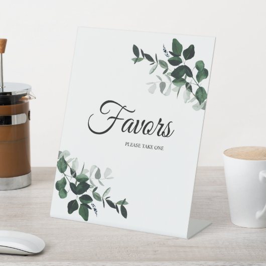 中性の植物性結婚式の引き出物の台座標識 台座サイン (インサイチュ)