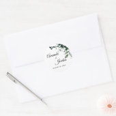 中性の植物性結婚式用シール ラウンドシール (封筒)