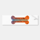 中性を採用しますバンパーステッカーを卵巣摘出して下さい バンパーステッカー (正面)