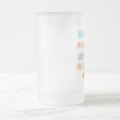 中性を採用します愛を卵巣摘出して下さい フロストグラスビールジョッキ (中央)