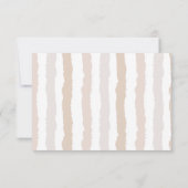 中性イタリアン食結婚品デザイン 出欠カード (裏面)