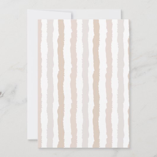 中性イタリアン食結婚品デザイン 招待状 (裏面)