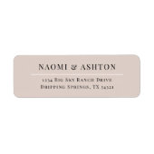 中性エレガント住所 シール (正面)