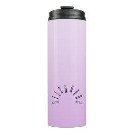 中性エレガント勾配ラベンダー名前をカスタムする タンブラー