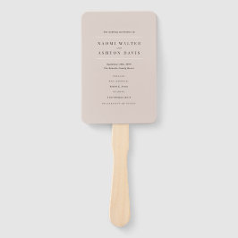 中性エレガント結婚式 プログラム ハンドファン